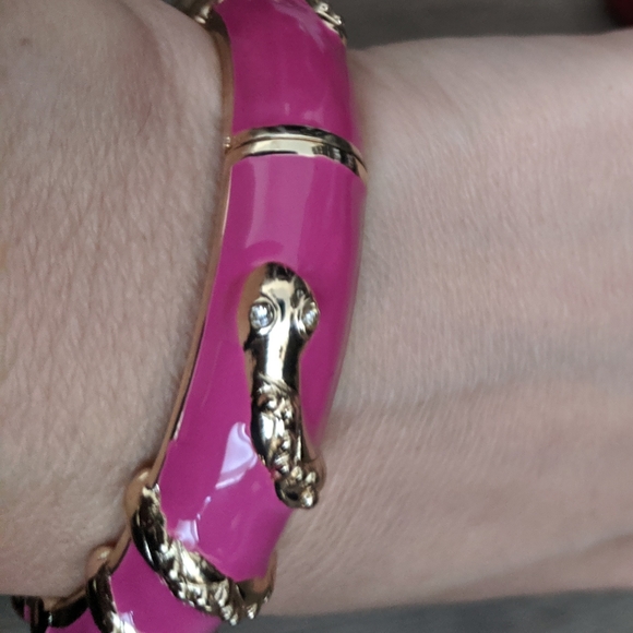 Sequin NYC Nordstrom Pink & Gold Snake Bracelet - Picture 5 of 6